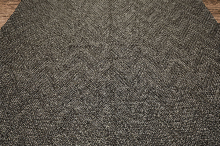 9x12 Tone on Tone Graphite, , Color Hand Knotted Tibetan Wool Modern & Contemporary Oriental Rug