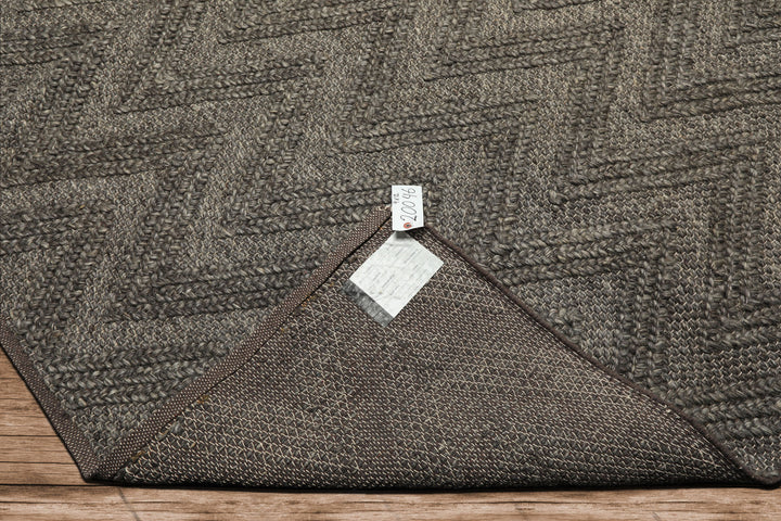 9x12 Tone on Tone Graphite, , Color Hand Knotted Tibetan Wool Modern & Contemporary Oriental Rug