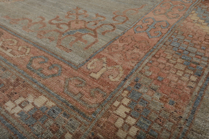 Celeste Rugs Muted Afghan Oushak Vegetable Dyes Celadon 8x10 Traditional Wool Area Rug