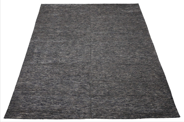 10x14 Gray, Slate, Blue Color Hand Knotted Tibetan Wool & Bamboo Silk Modern & Contemporary Oriental Rug