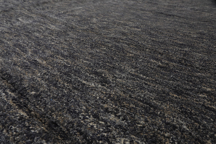 10x14 Gray, Slate, Blue Color Hand Knotted Tibetan Wool & Bamboo Silk Modern & Contemporary Oriental Rug