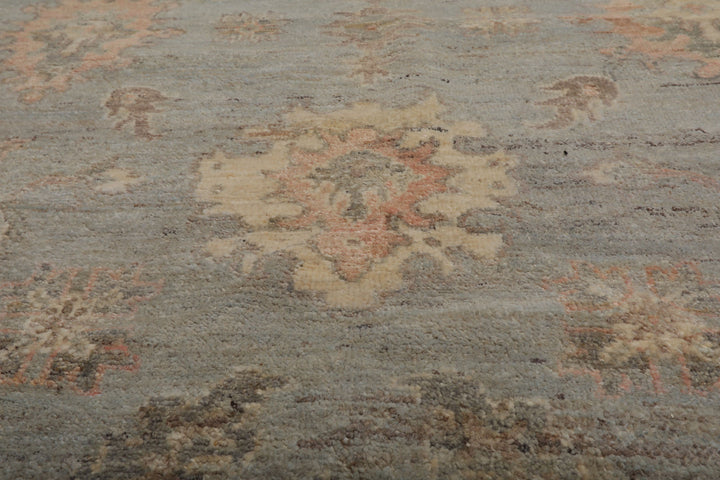 Celeste Rugs Vegetable Dyes Muted Afghan Oushak Hand Knotted Slate 6x9 Traditional Wool Area Rug