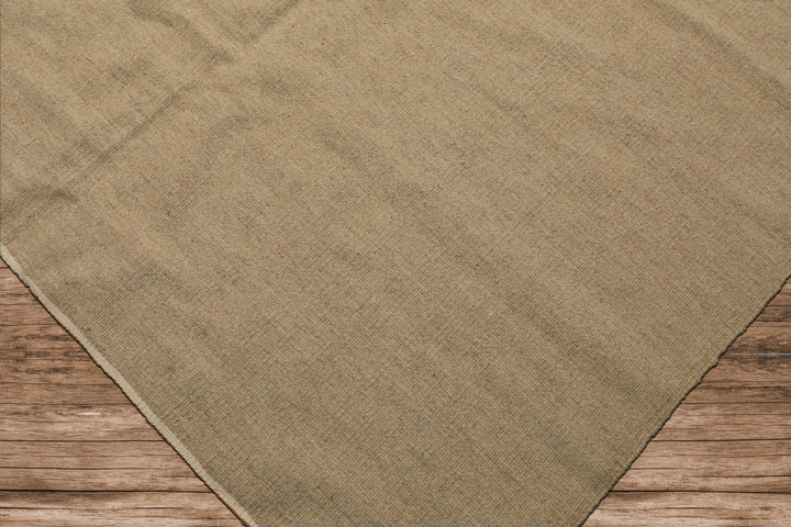 9x12 Beige, , Color Hand Woven Superfine Kilim Wool Modern Oriental Rug