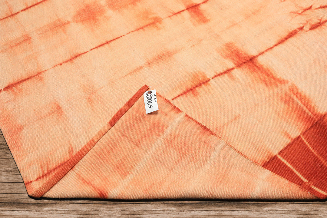 8x14 Ivory, Peach, Orange Color Hand Woven Kilim Wool Modern & Contemporary Oriental Rug