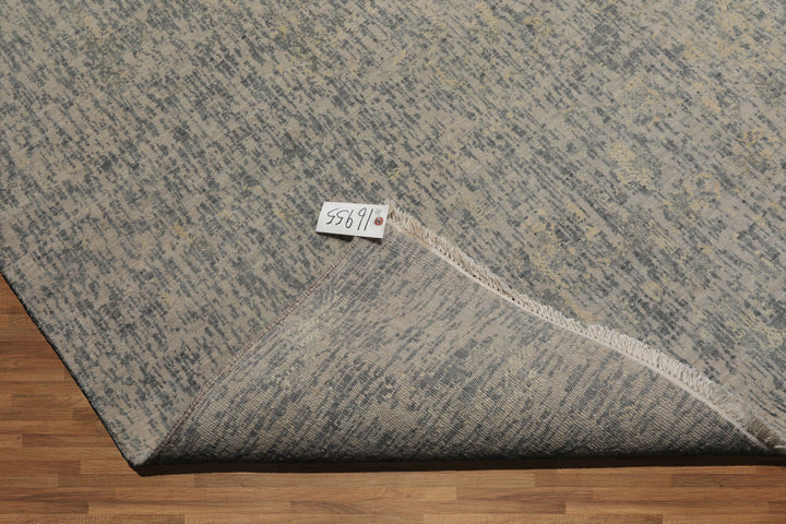 Celeste Rugs 9x12 Hand Knotted 100% Wool Sherpa Modern & Contemporary Oriental Area Rug Gray Slate Color