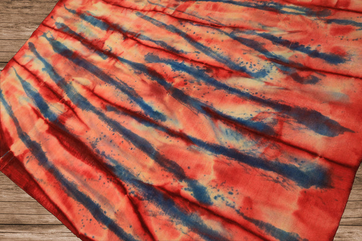 5x8 Red, Ivory, Blue Color Hand Knotted Tibetan Wool Modern & Contemporary Oriental Rug