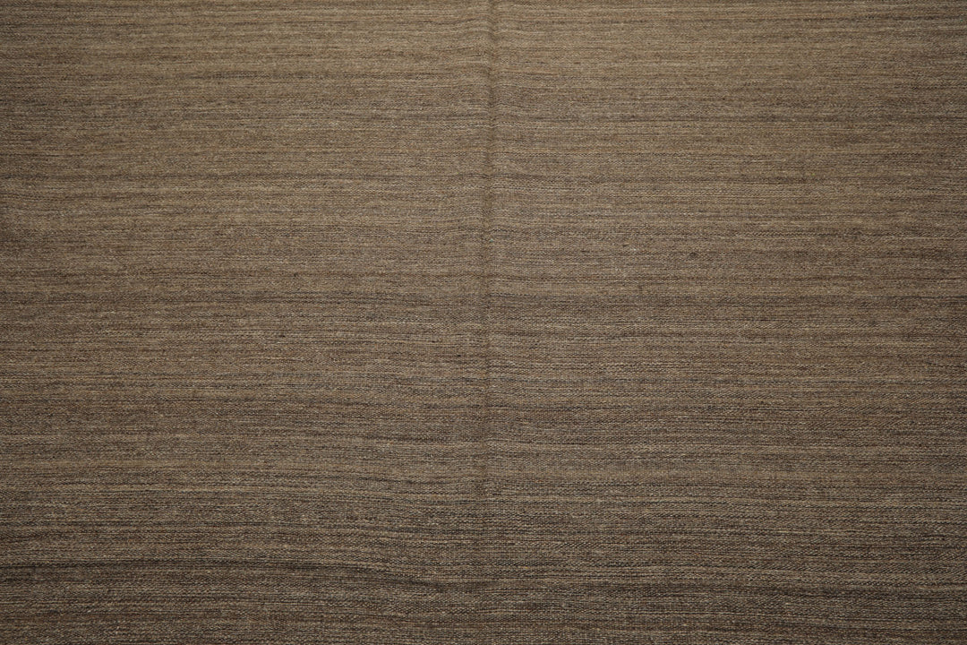 10x14 Taupe, , Color Hand Woven Kilim Wool Modern & Contemporary Oriental Rug