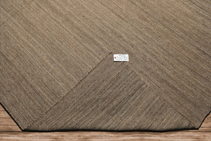 10x14 Taupe, , Color Hand Woven Kilim Wool Modern & Contemporary Oriental Rug