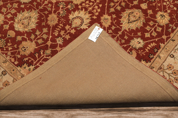 5x8 Burnt Orange, Ivory, Gold Color Hand Tufted Nourison Wool & Silk Traditional Oriental Rug