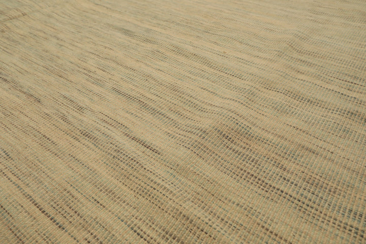 10x14 Ivory, Celadon, Multi Color Hand Woven Kilim Wool Modern & Contemporary Oriental Rug