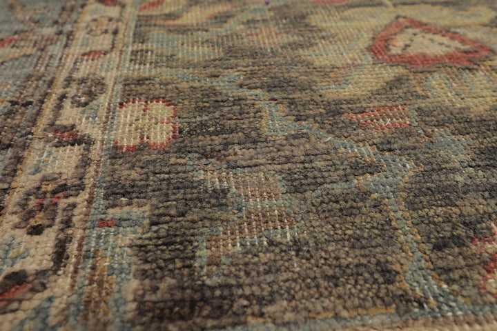 5x7 Hand Knotted Afghan 100% Wool Traditional Oriental Area Rug Gray Beige