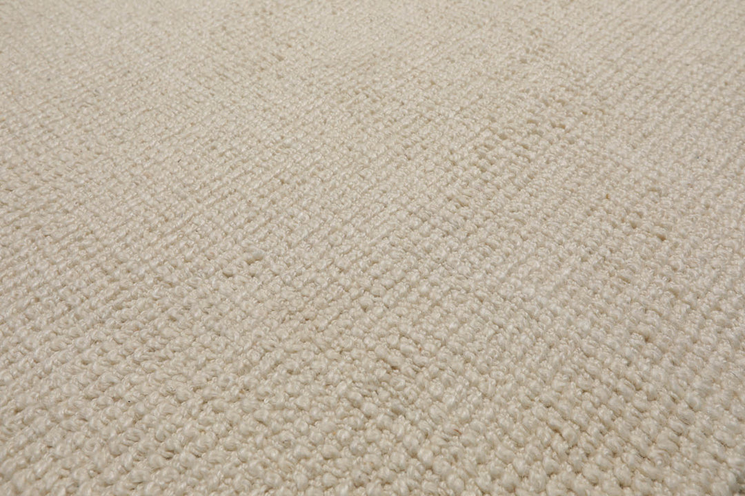 Multi Size Ivory Color Hand Tufted Textured New Zealand Wool Contemporary Oriental Rug