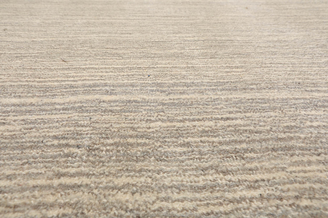 Multi Size Beige Gray Color Hand Tufted Textured New Zealand Wool Contemporary Oriental Rug
