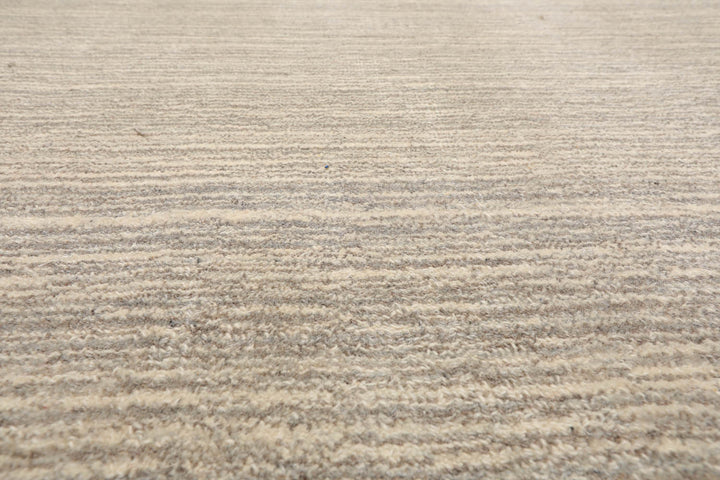 Multi Size Beige Gray Color Hand Tufted Textured New Zealand Wool Contemporary Oriental Rug