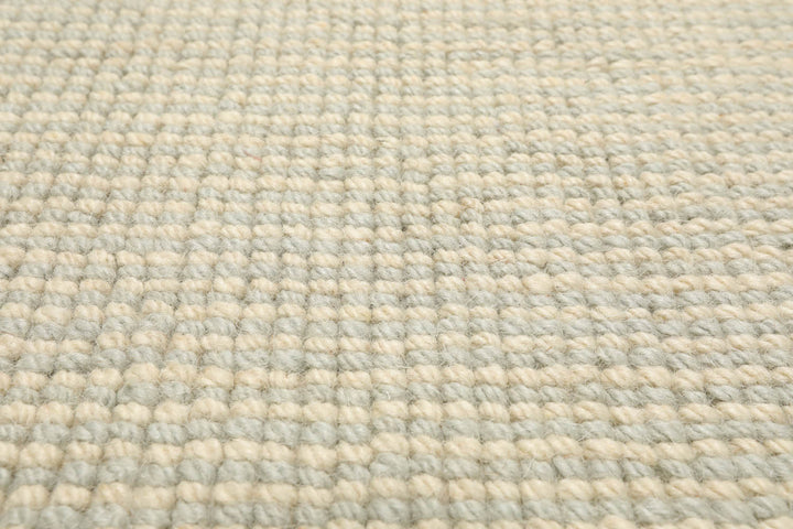 Multi Size Sea Foam Ivory Color Hand Tufted Textured New Zealand Wool Contemporary Oriental Rug