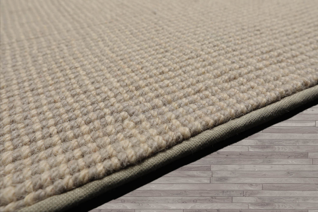 Multi Size Beige Gray Color Hand Tufted Textured New Zealand Wool Contemporary Oriental Rug