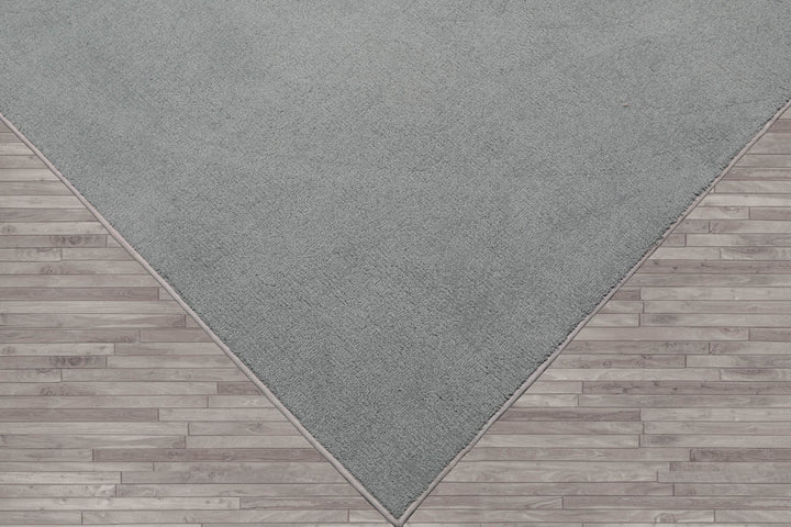 Multi Size Light Blue Color Hand Tufted Textured New Zealand Wool Contemporary Oriental Rug