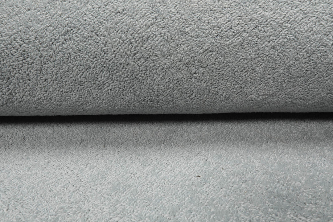 Multi Size Light Blue Color Hand Tufted Textured New Zealand Wool Contemporary Oriental Rug