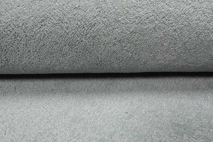 Multi Size Light Blue Color Hand Tufted Textured New Zealand Wool Contemporary Oriental Rug