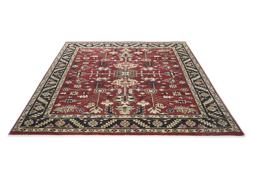 8x10 Rust, Gray, Beige Color Hand Knotted Oushak Wool Traditional Oriental Rug