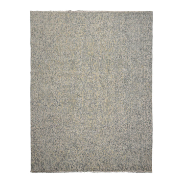 Celeste Rugs 9x12 Hand Knotted 100% Wool Sherpa Modern & Contemporary Oriental Area Rug Gray Slate Color