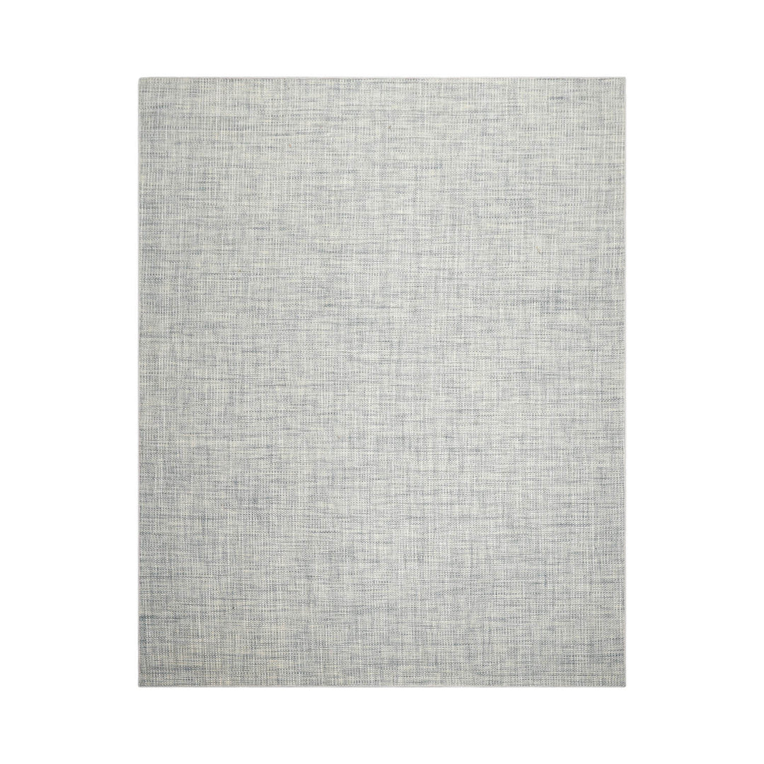 Multi Size Slate Blue Off White Color Hand Woven Textured 80%Wool & 20%Nylon Contemporary Oriental Rug