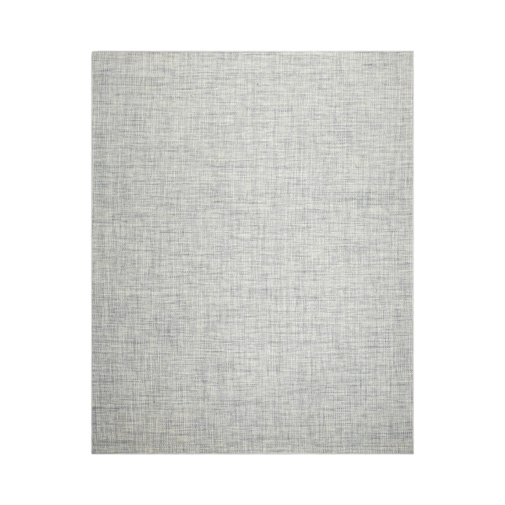 Multi Size Slate Blue Off White Color Hand Woven Textured 80%Wool & 20%Nylon Contemporary Oriental Rug