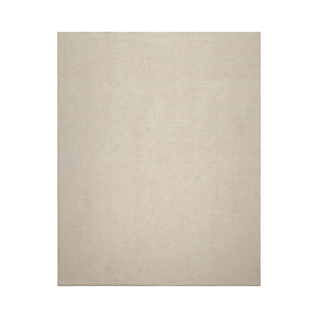 Multi Size Ivory Color Hand Tufted Textured New Zealand Wool Contemporary Oriental Rug