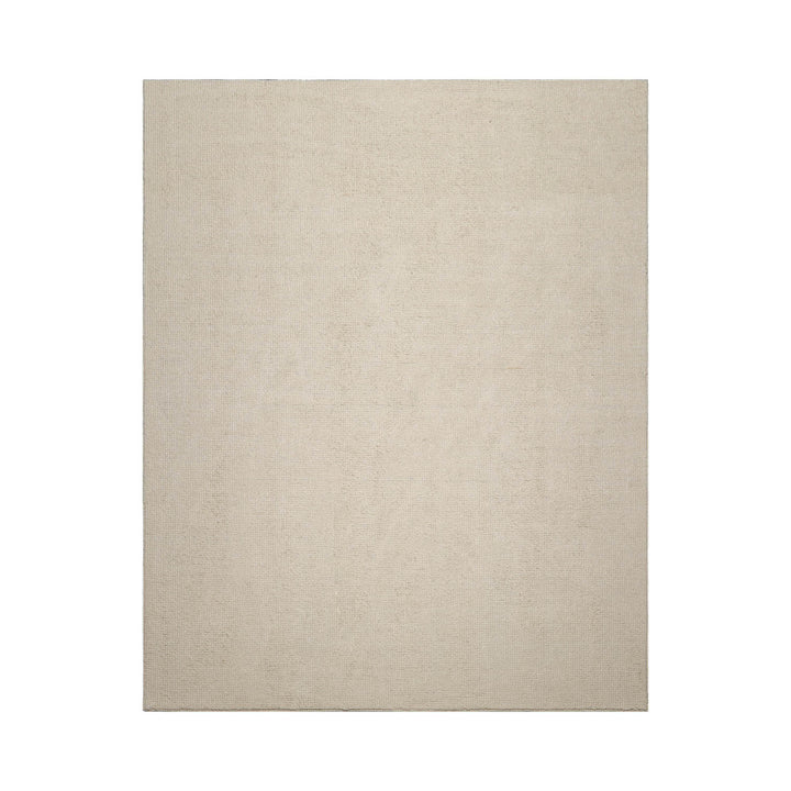 Multi Size Ivory Color Hand Tufted Textured New Zealand Wool Contemporary Oriental Rug