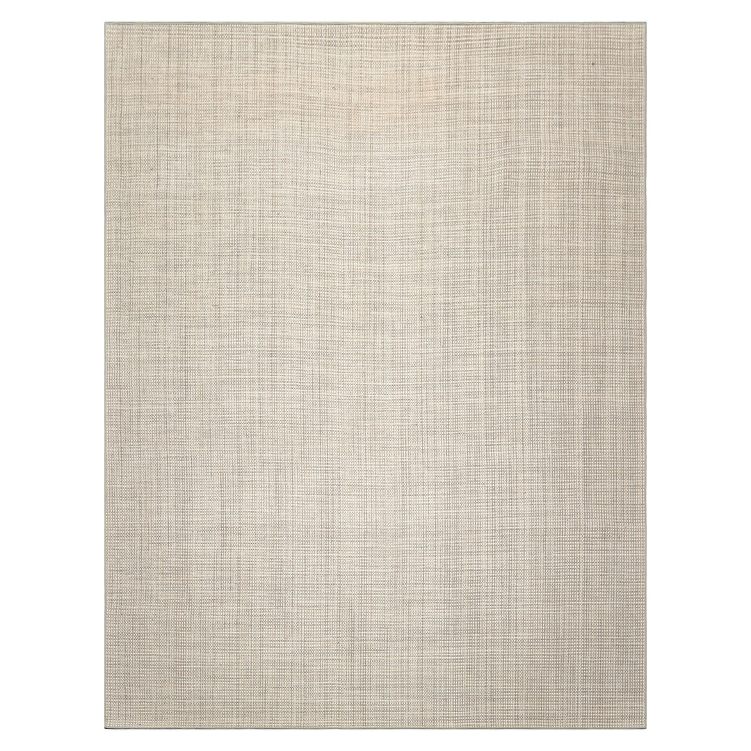 Multi Size Beige Gray Color Hand Woven Textured New Zealand Wool Contemporary Oriental Rug