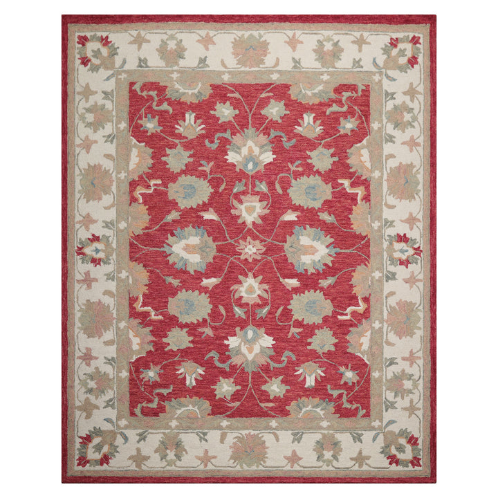 Celeste Rugs Multi Sizes Coral Hand Hooked Transitional Agra Wool Oriental Area Rug