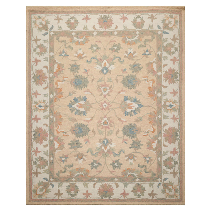 Celeste Rugs Multi Sizes Pale Peach Hand Hooked Transitional Agra Wool Oriental Area Rug