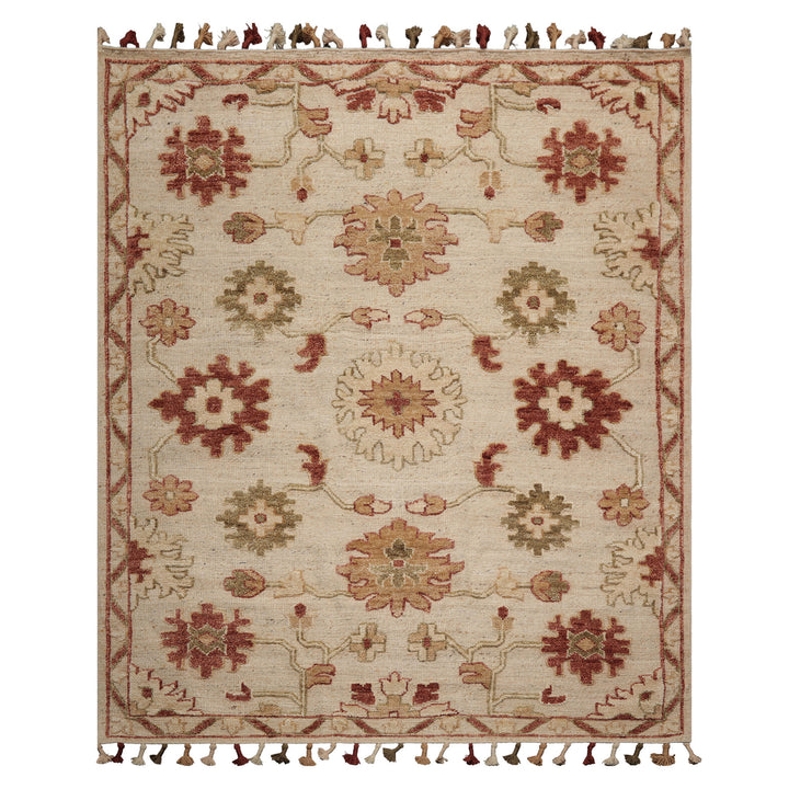 Celeste Rugs Hand Knotted Transitional Oushak 8'x10' Beige Wool Oriental Area Rug
