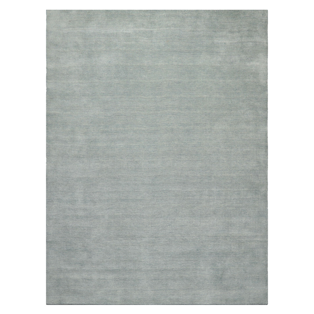 Celeste Rugs Hand Loomed Contemporary Solid Multi Sizes Slate Wool Oriental Area Rug