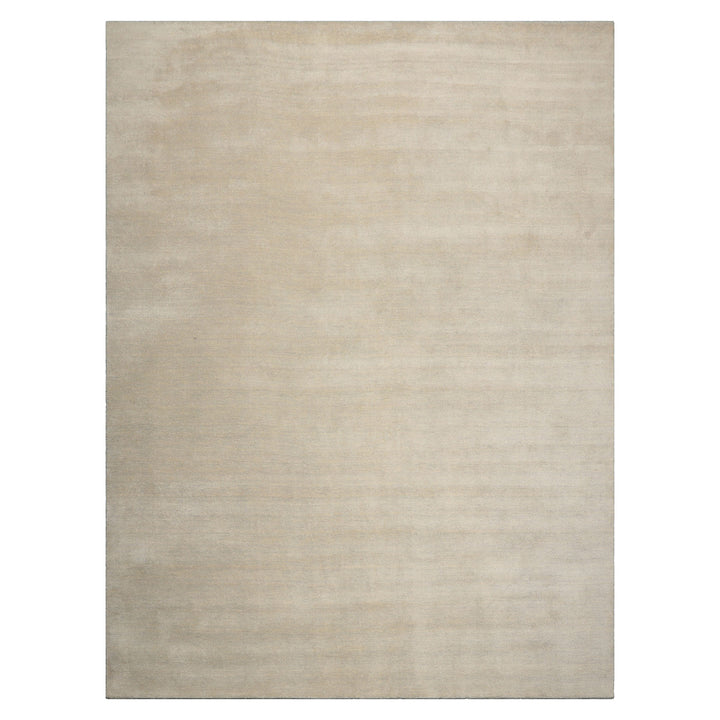 Celeste Rugs Hand Loomed Contemporary Solid Multi Sizes Gray-Beige Wool Oriental Area Rug