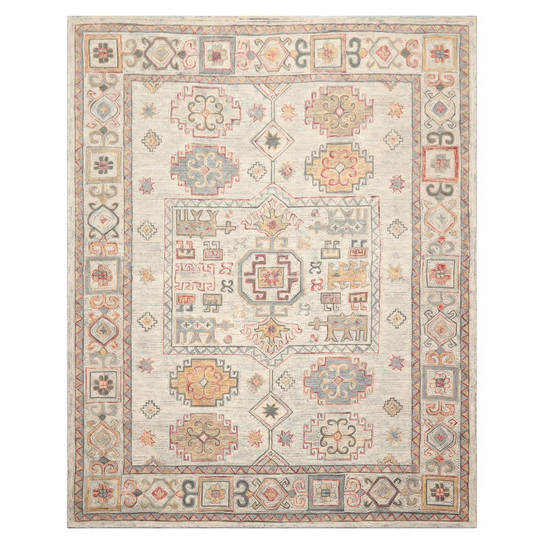 Celeste Rugs LoomBloom Geometric 2'x3' Beige Hand Tufted Transitional Wool Oriental Area Rug
