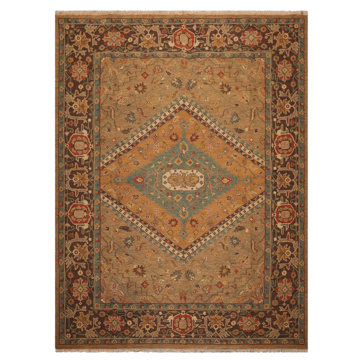 Celeste Rugs  8'7''x11'5" Khaki Nourison Nourmak Soumak Reversible Wool Hand Knotted Traditional Oriental Area Rug