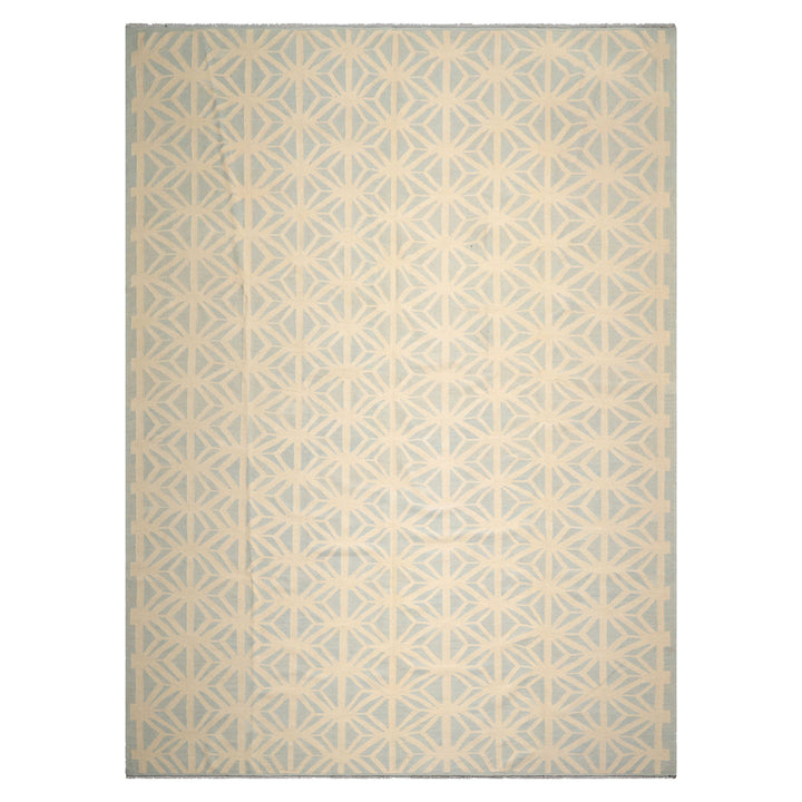 Celeste Rugs  10'5''x14'3" Ivory Transitional Flatweave Wool Oriental Hand Knotted  Area Rug