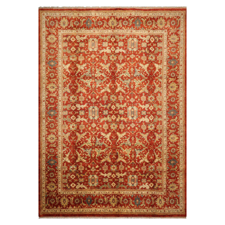 Celeste Rugs  9'9''x13'10" Rust Traditional Bidjaar Wool  Hand Knotted Oriental Area Rug