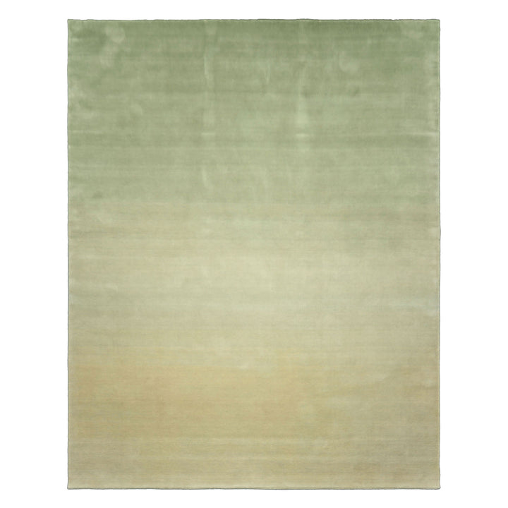 Multi Size Mint Ombre Color Hand Loomed Ombre Wool Modern & Contemporary Oriental Rug