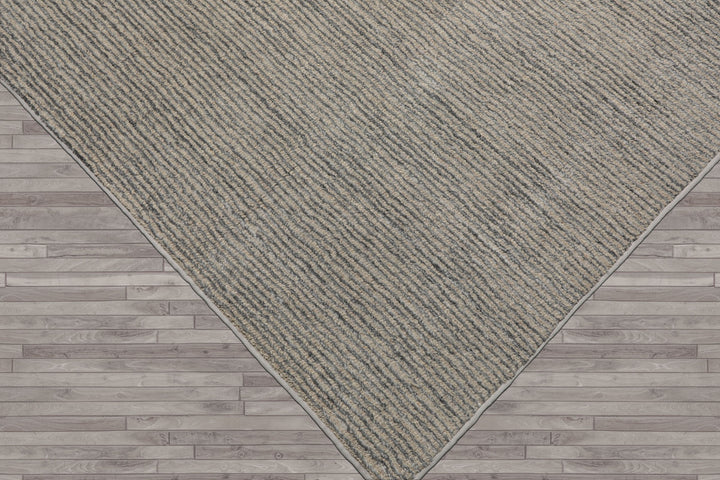 Multi Size Beige Gray Color Hand Tufted Textured New Zealand Wool Contemporary Oriental Rug
