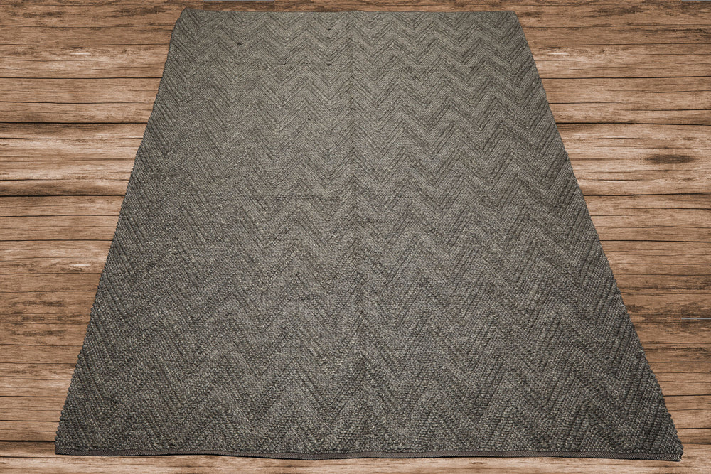 9x12 Tone on Tone Graphite, , Color Hand Knotted Tibetan Wool Modern & Contemporary Oriental Rug