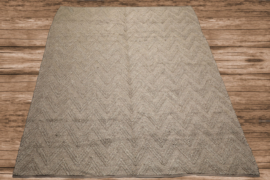 9x12 Tone on Tone Mocha, , Color Hand Knotted Tibetan Wool Modern & Contemporary Oriental Rug