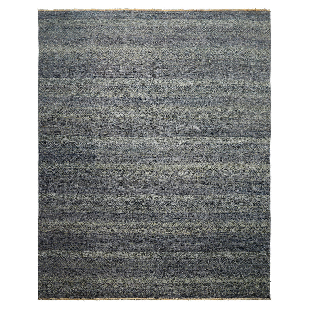 8x10 Blue, Multi, Color Hand Knotted Peshawar Wool Transitional Oriental Rug