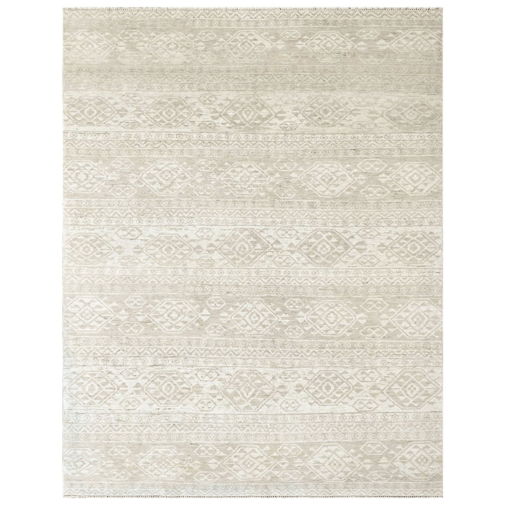 Multi Size Tone on Tone Gray Color Hand Knotted Oushak Wool  Oriental Rug