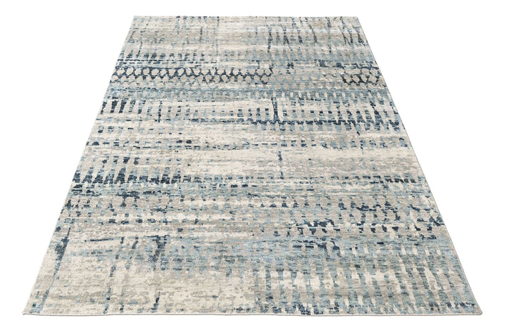 9x12 Gray, Blue, Color Hand Knotted Oushak Wool  Oriental Rug