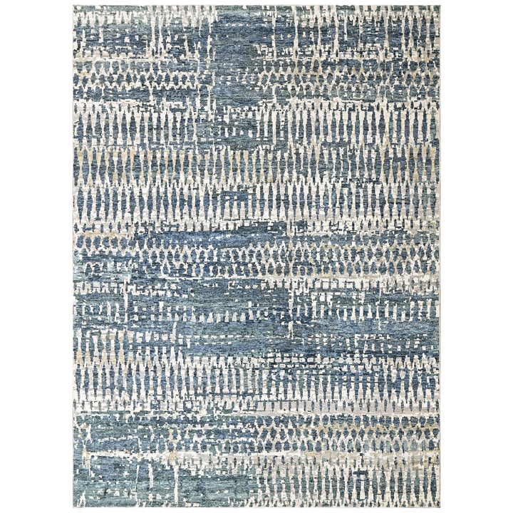 Multi Size Gray Blue Celedon Color Hand Knotted Oushak Wool Modern Oriental Rug
