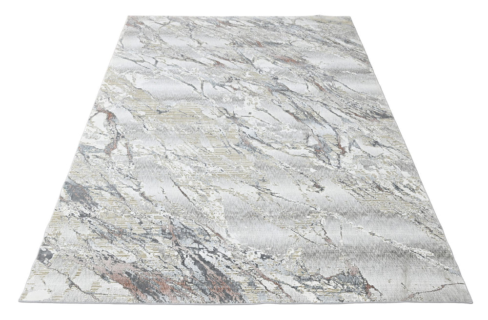 9x12 Ivory, Beige, Rust Color Power Loom Oushak Wool Modern Oriental Rug