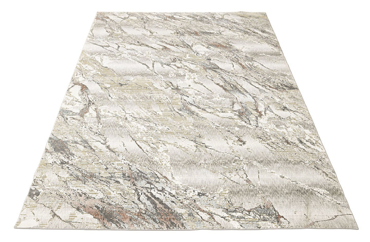 9x12 Ivory, Beige, Rust Color Power Loom Oushak Wool Modern Oriental Rug