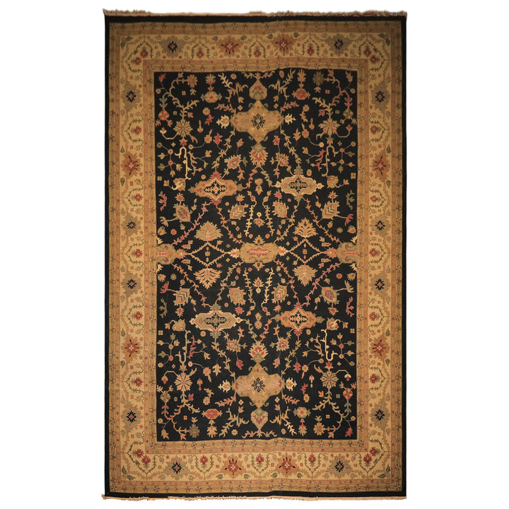 12x18 Charcoal, Beige, Sage Color Hand Knotted Soumak Wool Traditional Oriental Rug